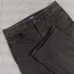 NYDJ Waist Match Lift Tuck Julia Relaxed Flare Women's Large (Fit 35x27) Black